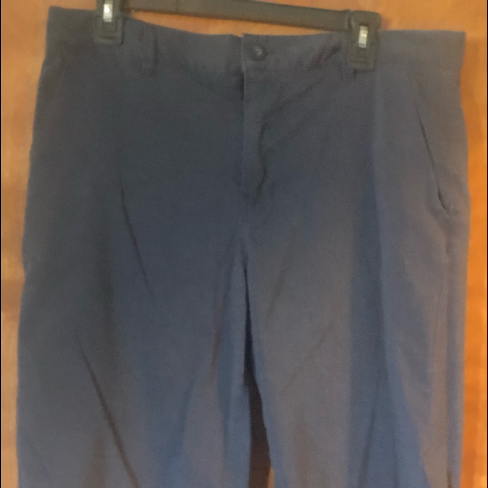 Faded look navy long shorts